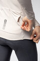 ALÉ Cycling winter long sleeve jersey - WARM RACE - ivory
