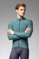 ALÉ Cycling winter long sleeve jersey - WARM RACE - green