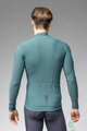 ALÉ Cycling winter long sleeve jersey - WARM RACE - green