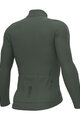 ALÉ Cycling winter long sleeve jersey - WARM RACE - green