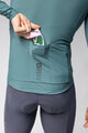 ALÉ Cycling winter long sleeve jersey - WARM RACE - green