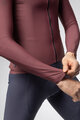 ALÉ Cycling winter long sleeve jersey - WARM RACE - bordeaux