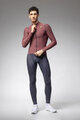 ALÉ Cycling winter long sleeve jersey - WARM RACE - bordeaux