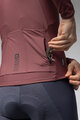 ALÉ Cycling winter long sleeve jersey - WARM RACE - bordeaux