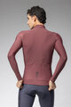 ALÉ Cycling winter long sleeve jersey - WARM RACE - bordeaux