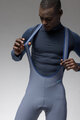 ALÉ Cycling long bib trousers - KLIMATIK K-ATMO - light blue