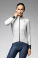 ALÉ Cycling winter long sleeve jersey - KLIMATIK K-IDRO - white