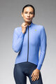 ALÉ Cycling winter long sleeve jersey - KLIMATIK K-IDRO - light blue