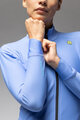 ALÉ Cycling winter long sleeve jersey - KLIMATIK K-IDRO - light blue