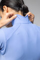 ALÉ Cycling winter long sleeve jersey - KLIMATIK K-IDRO - light blue