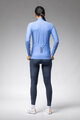 ALÉ Cycling winter long sleeve jersey - KLIMATIK K-IDRO - light blue