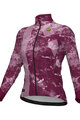 ALÉ Cycling winter long sleeve jersey - PR-E ICY - bordeaux/white
