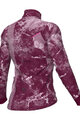 ALÉ Cycling winter long sleeve jersey - PR-E ICY - bordeaux/white