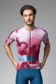 ALÉ Cycling short sleeve jersey - SOUND PR-E - white/bordeaux