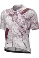 ALÉ Cycling short sleeve jersey - MARBLE PR-E - white/red