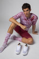 ALÉ Cycling short sleeve jersey - MARBLE PR-E - white/red