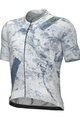 ALÉ Cycling short sleeve jersey - MARBLE PR-E - white/blue