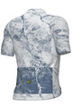 ALÉ Cycling short sleeve jersey - MARBLE PR-E - white/blue