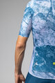 ALÉ Cycling short sleeve jersey - MARBLE PR-E - white/blue