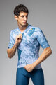 ALÉ Cycling short sleeve jersey - MARBLE PR-E - white/blue