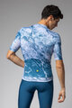 ALÉ Cycling short sleeve jersey - MARBLE PR-E - white/blue