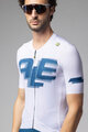 ALÉ Cycling short sleeve jersey - SAUVAGE PR-E - white/blue