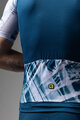 ALÉ Cycling short sleeve jersey - PALM PR-E - white/blue