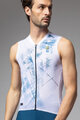 ALÉ Cycling sleeveless jersey - MIRROR PR-E - white/blue
