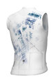 ALÉ Cycling sleeveless jersey - MIRROR PR-E - white/blue