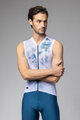 ALÉ Cycling sleeveless jersey - MIRROR PR-E - white/blue