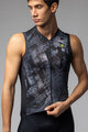 ALÉ Cycling sleeveless jersey - MIRROR PR-E - black/grey