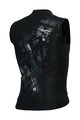 ALÉ Cycling sleeveless jersey - MIRROR PR-E - black/grey