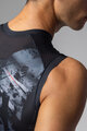ALÉ Cycling sleeveless jersey - MIRROR PR-E - black/grey
