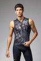 ALÉ Cycling sleeveless jersey - MIRROR PR-E - black/grey