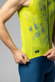 ALÉ Cycling sleeveless jersey - MIRROR PR-E - yellow