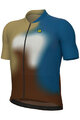 ALÉ Cycling short sleeve jersey - FLASH PR-E - yellow/brown/blue/white