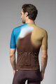 ALÉ Cycling short sleeve jersey - FLASH PR-E - yellow/brown/blue/white