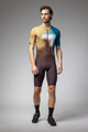 ALÉ Cycling short sleeve jersey - FLASH PR-E - yellow/brown/blue/white