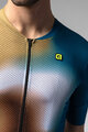 ALÉ Cycling short sleeve jersey - FLASH PR-E - yellow/brown/blue/white