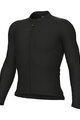 ALÉ Cycling summer long sleeve jersey - COLOR BLOCK PRAGMA - black