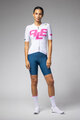 ALÉ Cycling short sleeve jersey - SAUVAGE PR-E - white/pink
