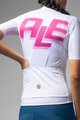 ALÉ Cycling short sleeve jersey - SAUVAGE PR-E - white/pink