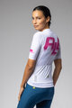 ALÉ Cycling short sleeve jersey - SAUVAGE PR-E - white/pink