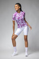 ALÉ Cycling short sleeve jersey - ESSENZA PRAGMA - white/purple