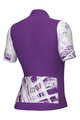 ALÉ Cycling short sleeve jersey - PALM PR-E - cyclamen/white