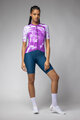 ALÉ Cycling short sleeve jersey - PALM PR-E - cyclamen/white