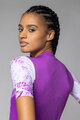ALÉ Cycling short sleeve jersey - PALM PR-E - cyclamen/white