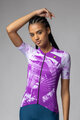 ALÉ Cycling short sleeve jersey - PALM PR-E - cyclamen/white
