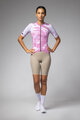 ALÉ Cycling short sleeve jersey - PALM PR-E - pink/white
