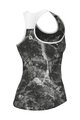 ALÉ Cycling sleeveless jersey - MARBLE PRAGMA - black/white